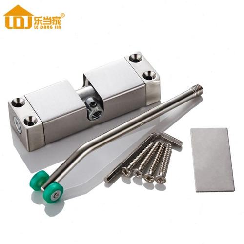 家用隐形门合页自动关门回位回弹免开槽弹簧简易缓冲合页闭门器