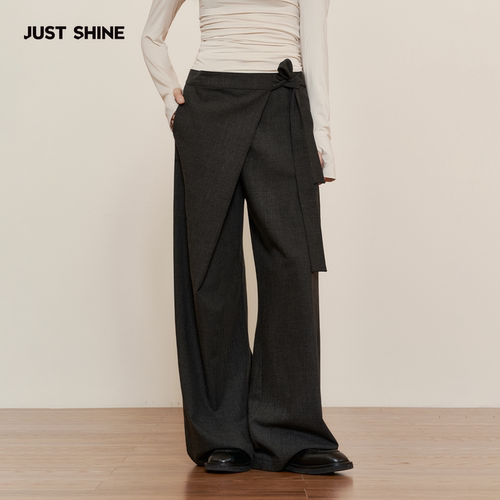JUSTSHINE慵懒风垂坠感灰色