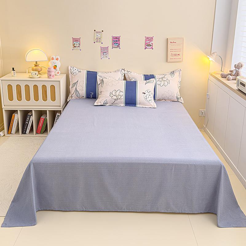 秋冬新款磨毛四件套高克重植物羊绒印花床单被套床上用品南通家纺