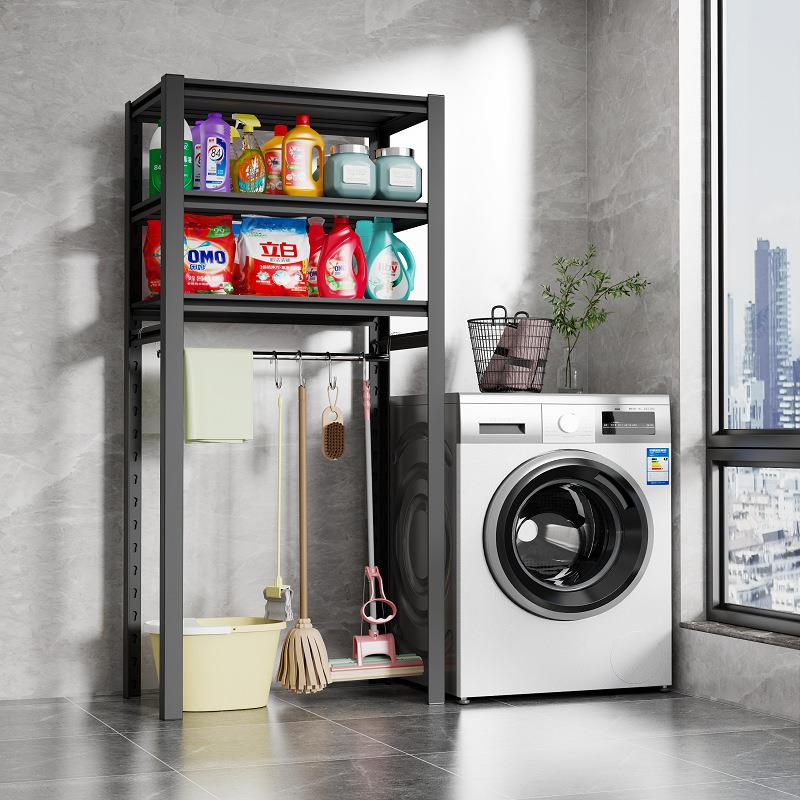 阳台置物架家政柜扫把拖把储物架清洁工具收纳柜保洁柜杂物铁架子