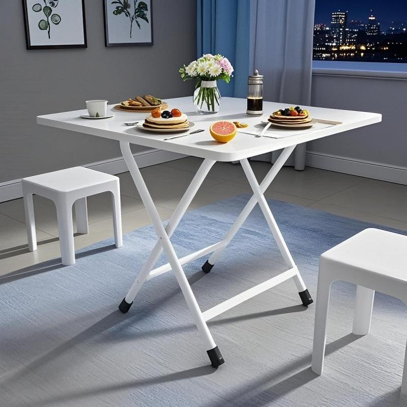 折叠桌小方桌家用折叠餐桌吃饭桌便携正方形饭桌简约桌子出租房