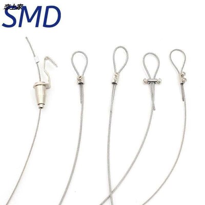 钢丝绳自锁扣收紧可伸缩卡固定可调细小锁位线P器固定锁线锁线扣-