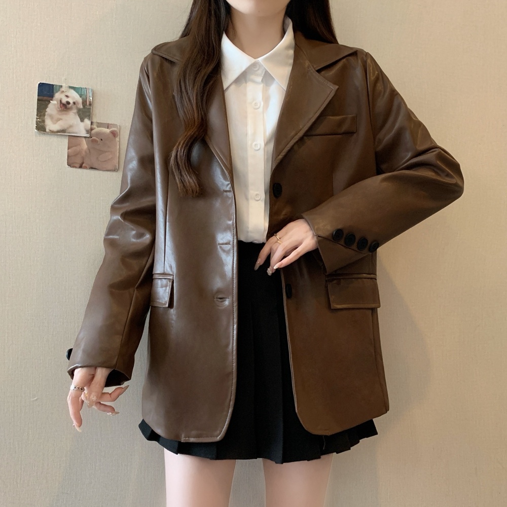 实拍2025秋冬女装时尚英伦风小西服高级感西装外套