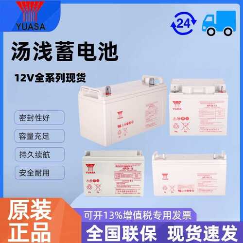 YUASA汤浅NP38-12/24-12/7-12/0.8-12蓄电池12V24AH直流屏UPS电源