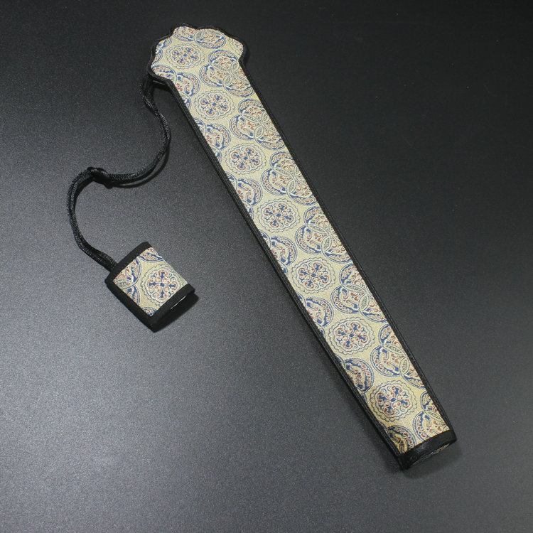 复古文玩折扇扇袋扇包宋锦t真丝绸缎扇套扇子收纳兜底款6寸-10寸