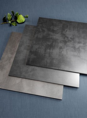 灰色水泥仿古瓷砖600X600x现代800X800客厅哑光防滑卫生间地砖