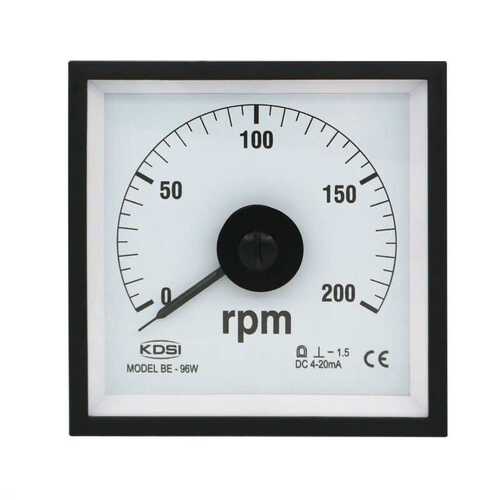 广角度电流仪表 指针式转速表BE-96W DC4-20mA 200rpm