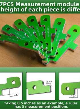 木工台锯高度规 量具 高度测量块 EANOSIC Setup Blocks Height G