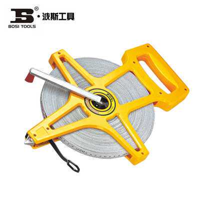 波斯架式玻璃纤维皮卷尺30米 50米 100米 BS143001 145001 141001