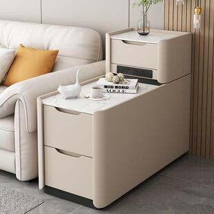 实木落地沙发边柜轻奢感小型夹缝简约现代客厅边几旁边侧边柜