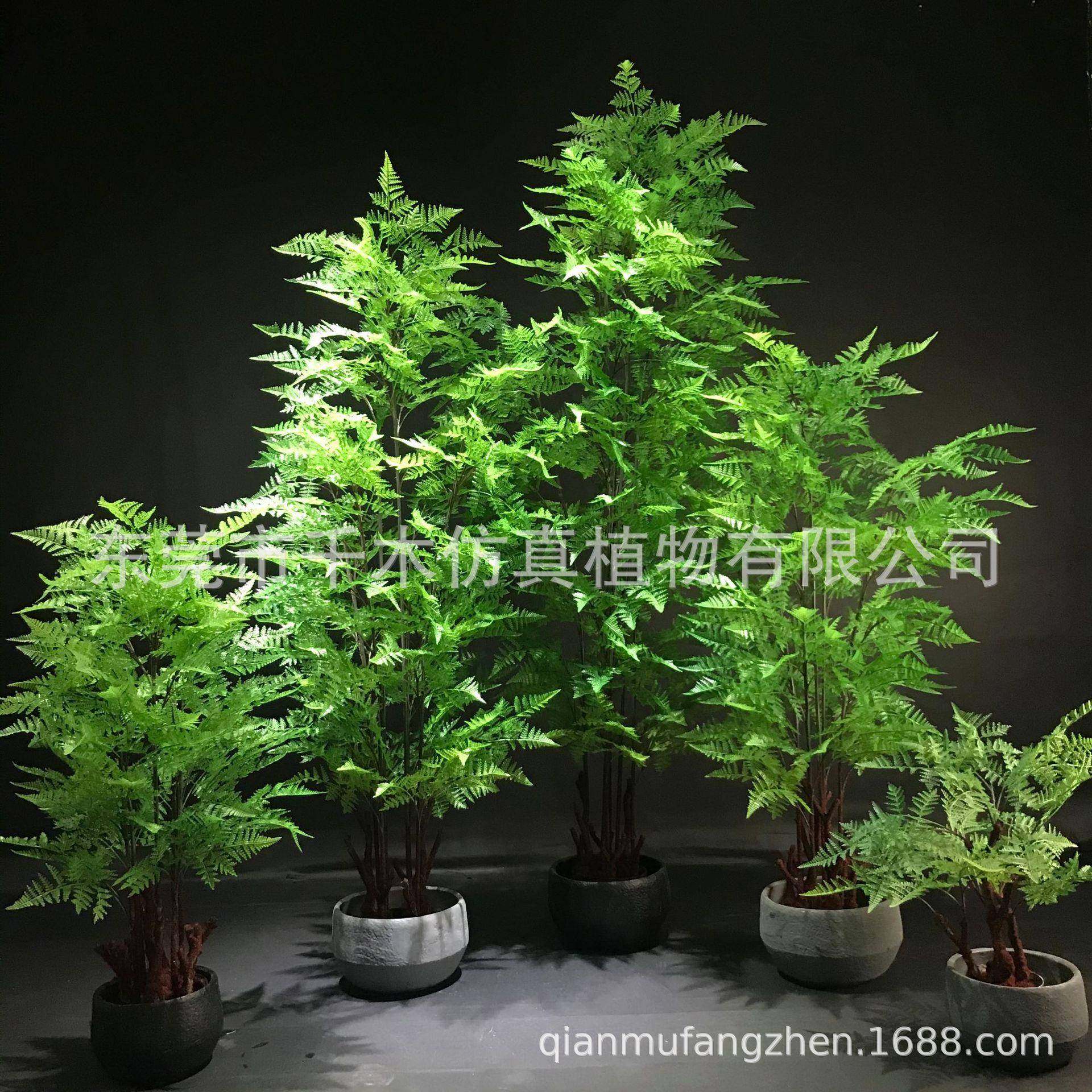 外贸仿真蕨树北欧家居盆景影视拍摄道具摆件仿真蕨类盆栽直销