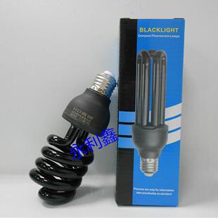 220VE2730W紫外线诱蚊虫灯泡365NM黑光检测舞台荧光灯泡