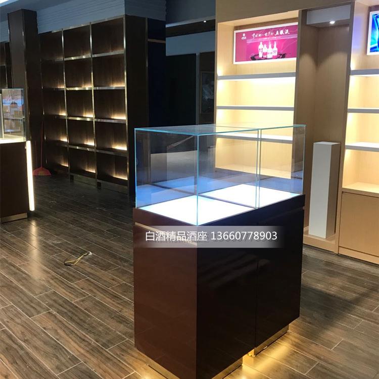 生产供应展柜透明钢化玻璃罩防盗展示柜自助售卖机展示柜