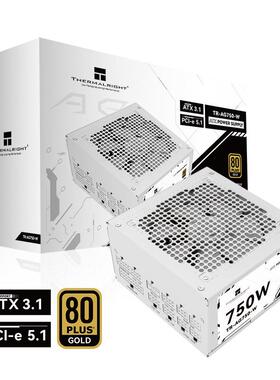 利民TR-AG750-W电脑电源白色ATX3.1规格原生PCIE5.1额定750W