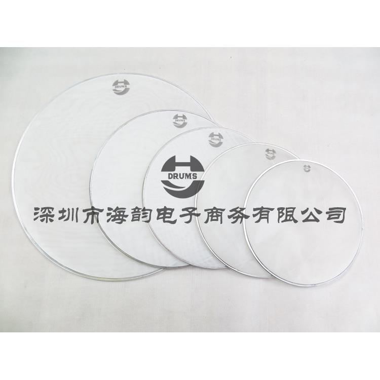 海韵打击乐HYDRUMS架子鼓白色双层网皮静音鼓皮哑音网皮五鼓套装