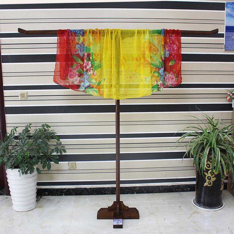 中式单杆戏服服装中岛架服装店落地式汉服挂衣架展示架T型号