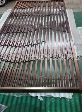 不锈钢屏风隔断办公室玄关客厅北欧艺术装饰迎面墙屏风