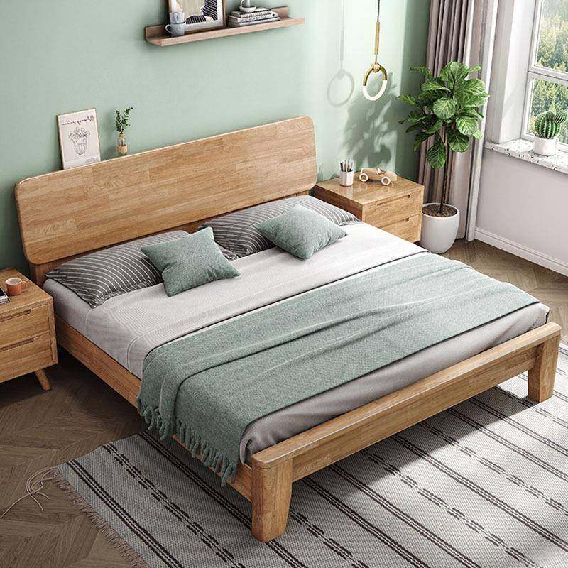 北欧实木床现代简约1.8米1.5单双人床民宿公寓小户型主卧原木家具,鲜花速递/花卉仿真/绿植园艺,割草机/草坪机,淘宝优惠券,粉丝福利购,淘宝优惠卷