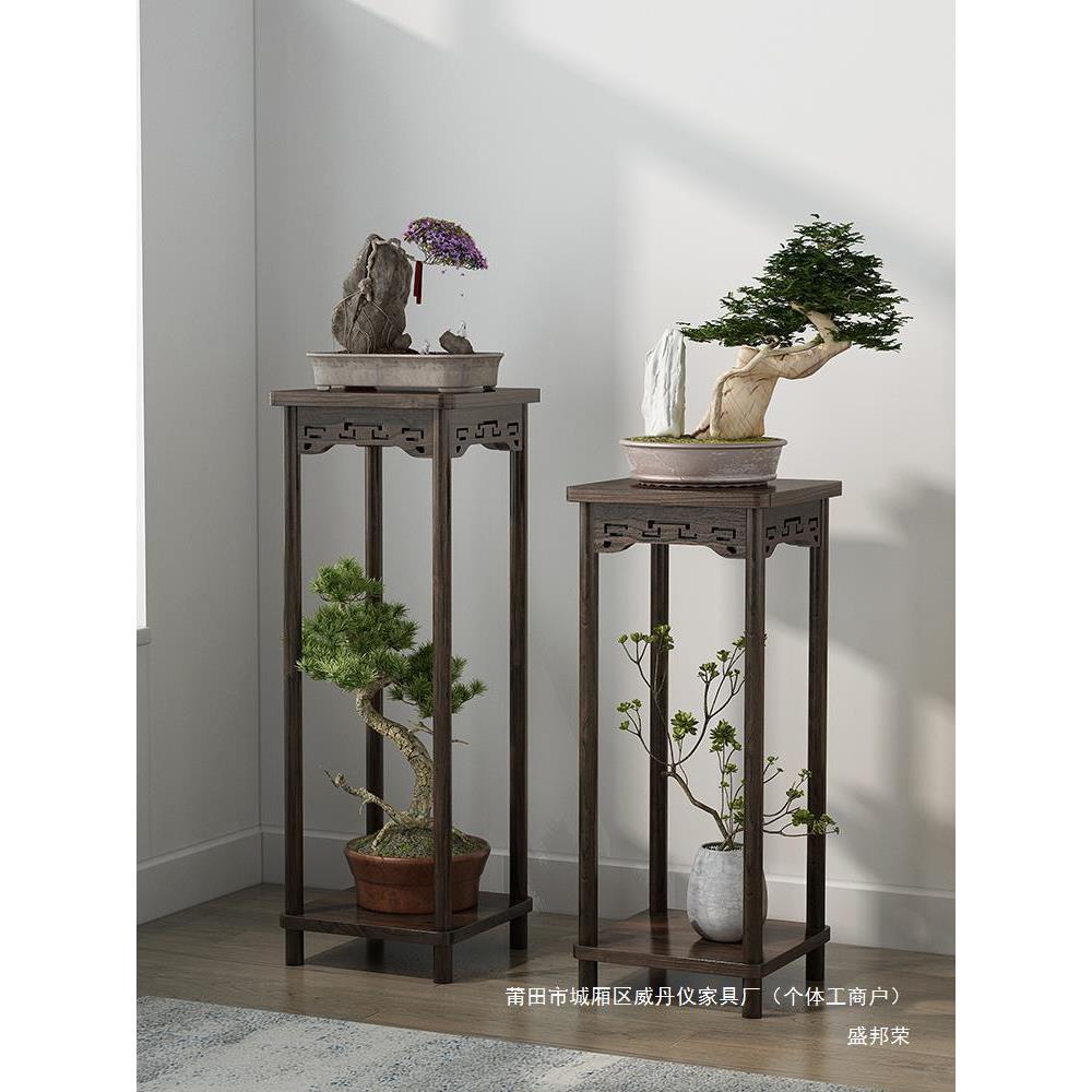 博古架摆件架仿古小茶桌茶几实木中式几角几边玄关柜茶台实木