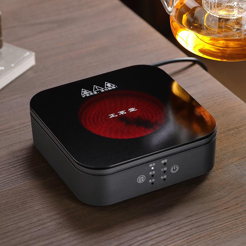 电陶炉煮茶专用小型号玻璃养生壶底座智能电茶炉日式围炉超薄迷你