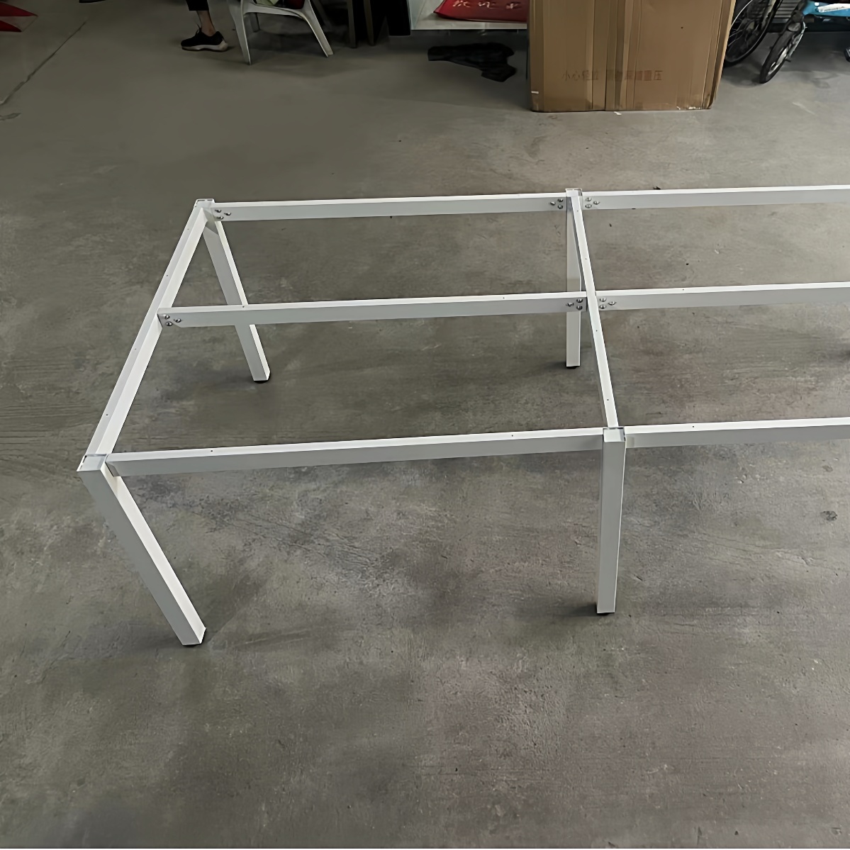 办公会议桌架方管职员办公桌腿钢架桌子腿支架餐桌架现代简约