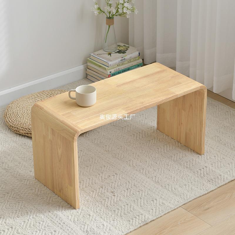 实木可移动阳台床茶几沙发边桌c型u形边几边柜角几简约客厅卧