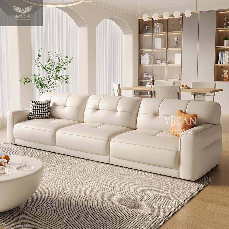 简约奶油2025新款高档免洗猫爪皮真皮沙发沙发风网红客厅直排组合,鲜花速递/花卉仿真/绿植园艺,割草机/草坪机,淘宝优惠券,粉丝福利购,淘宝优惠卷