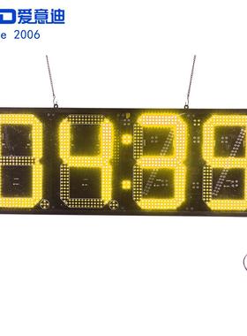 供应超高亮LED数字显示屏12英寸黄色LED时间温度屏生产