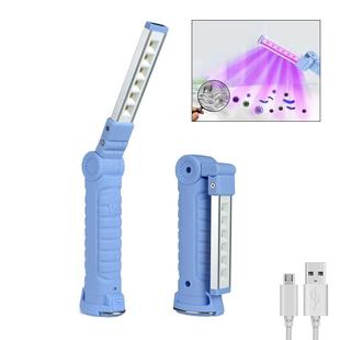 紫外线消毒灯UVC灭菌紫光灯手持USB充电可折叠移动深紫色消毒灯