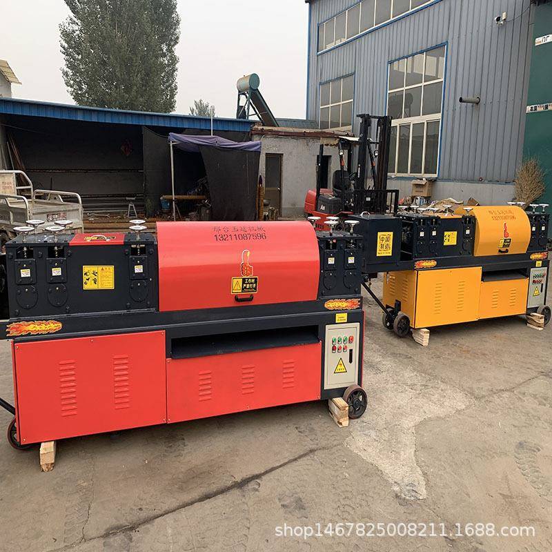 钢管调直机全自动双曲线脚手架弯管调直机多功能钢管调直除锈机