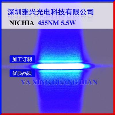 日亚蓝光线形光斑455nm5.5W单管NUBM0F快轴压缩平窗线形光9mm