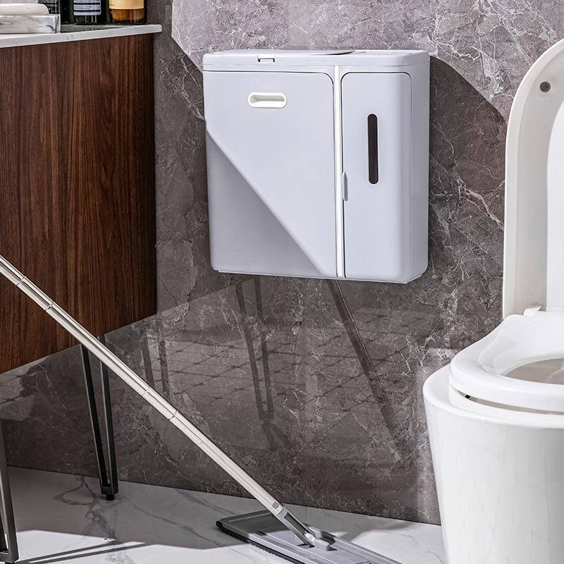 厨房垃圾桶挂式橱柜门厨余带盖客厅卫生间厕所壁挂收纳桶纸篓便携