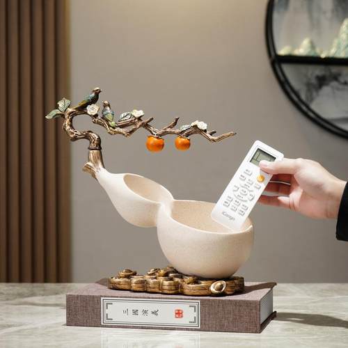 新中式事事如意葫芦钥匙收纳入户玄关电视柜创意艺术轻奢装饰摆件