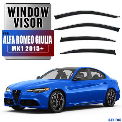 适用阿尔法罗密欧AlfaRomeoGiulia952晴雨挡雨眉Windowvisor