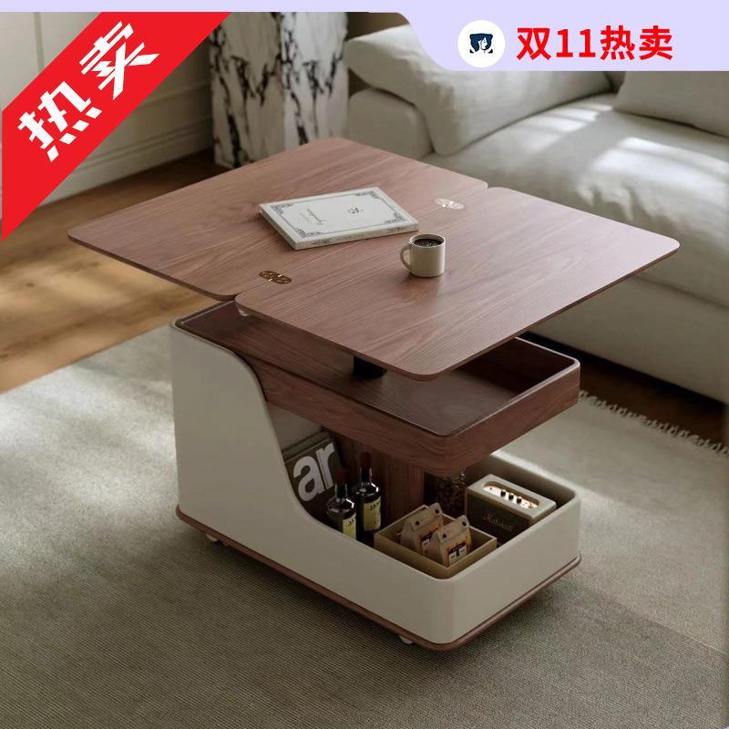移动茶几小推车简约小户型现代多功能可折叠客厅沙发升降家用推车