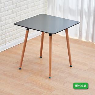 简约餐桌实木烤瓷小户型餐桌简易组合家用吃饭桌小型会议桌会谈桌