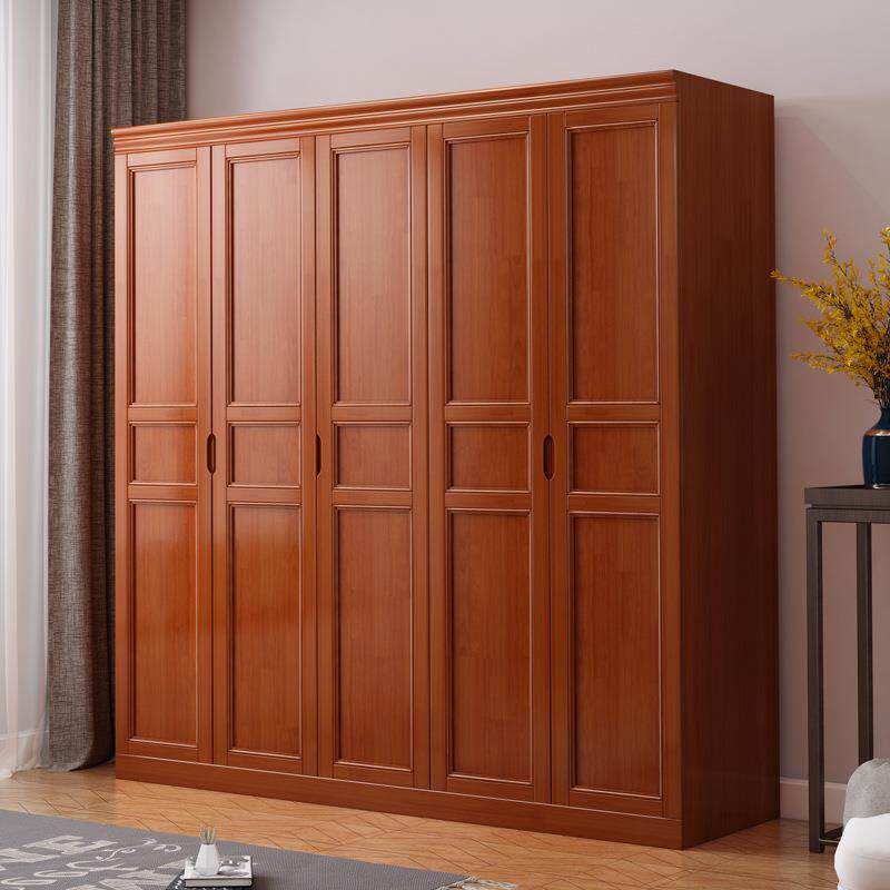 简约实木单人衣柜两三门储物柜公寓宿舍客卧四五门2米宽衣柜
