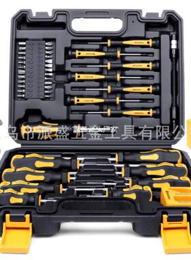 43pcs家用专业便携式磁性十字一字螺丝刀套装43件套螺丝刀套装