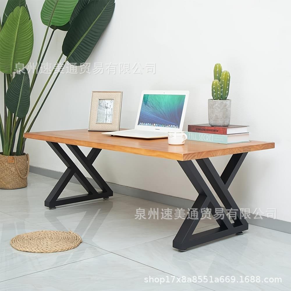 创意铁艺桌腿桌子腿支架时尚桌脚书桌支架餐桌餐台餐厅五金家具腿