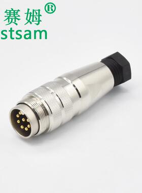 M16圆形连接器C091组装式金属航空插头IP67带屏蔽423系列插头