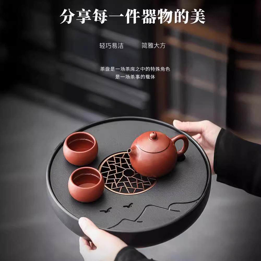 粗陶简约陶瓷茶盘小型家用圆形储水式轻奢高档白瓷干泡茶台茶托盘,鲜花速递/花卉仿真/绿植园艺,其它园艺用品,淘宝优惠券,粉丝福利购,淘宝优惠卷