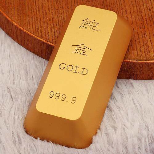 特大号8号合金金条金砖风水摆件实心家用供奉工艺品展厅样品