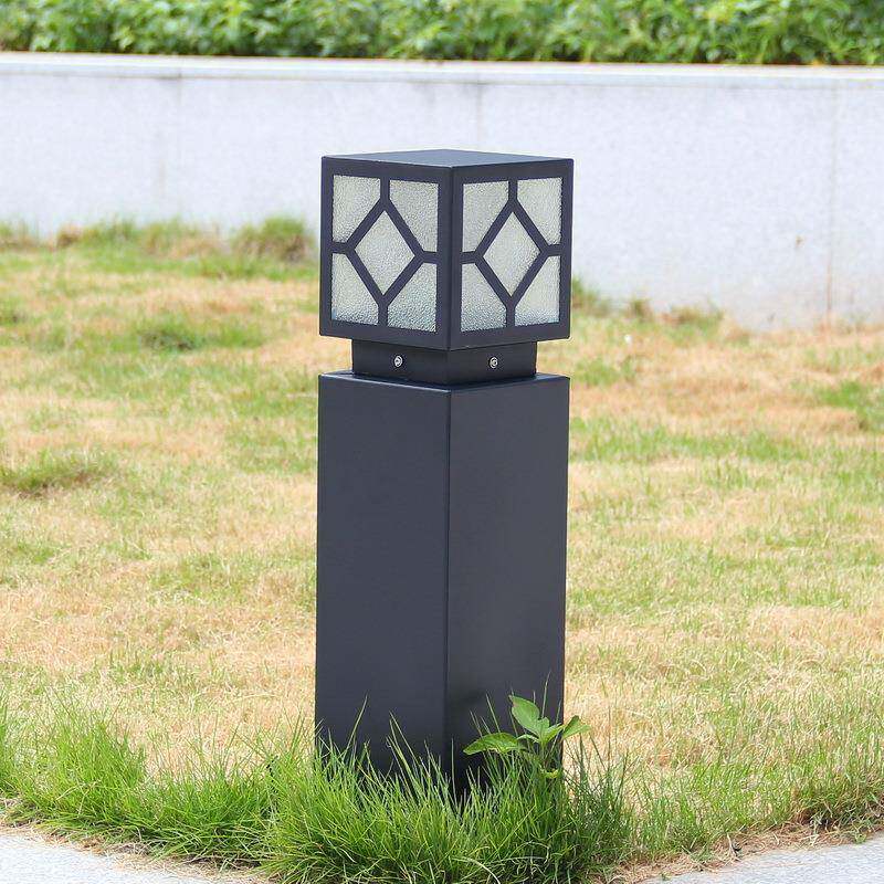 太阳能柱头灯户外围墙灯方形草坪灯大门门头别墅围墙花园庭院灯