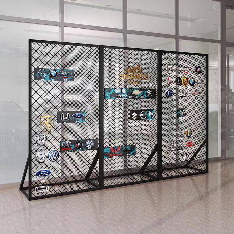 菱形网格网片装饰工业风隔断墙镂空吊顶铁丝网铁艺壁挂式铁格新品