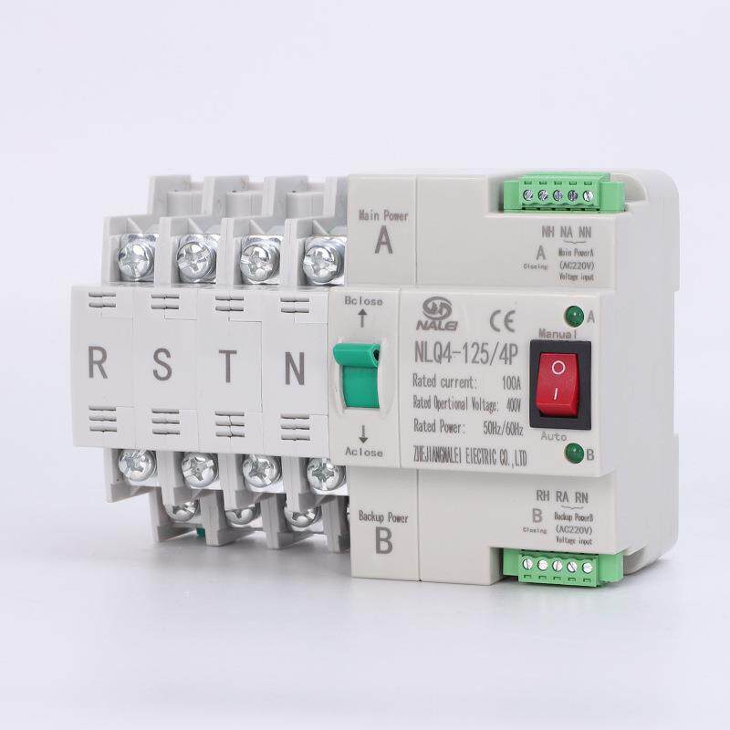 400V毫秒级切换不断电双电源自动转换开关NLQ4-125/4P100A63A