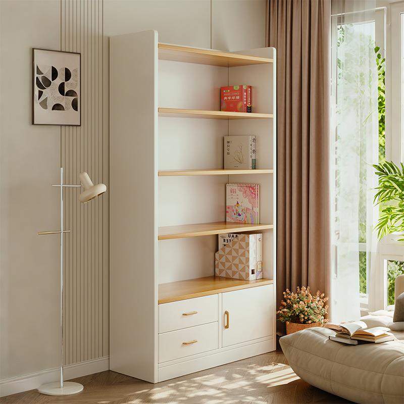 实木收纳柜储物柜客厅靠墙展示柜家用落地多层置物架书架收纳柜子