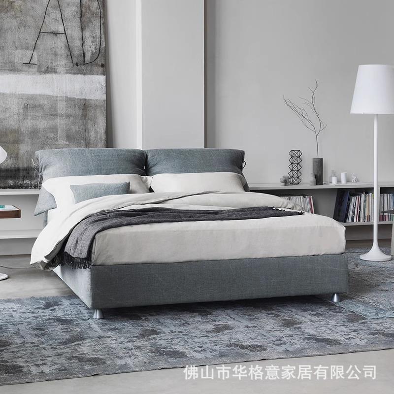 【折扣价】意式极简Flou布艺床设计师现代蝴蝶床Nathalie家用主卧