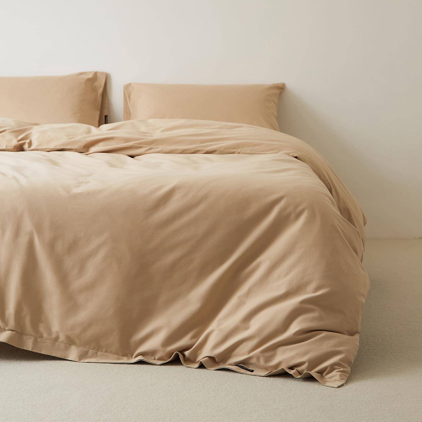 【折扣价】100S长绒棉单被套纯棉磨毛宽边纯色全棉简约单双人宿舍