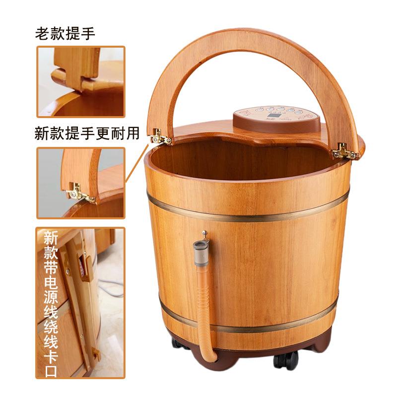 【折扣价】泡脚桶洗脚木桶足浴桶轻便家用单双人老人泡脚盆杉木过