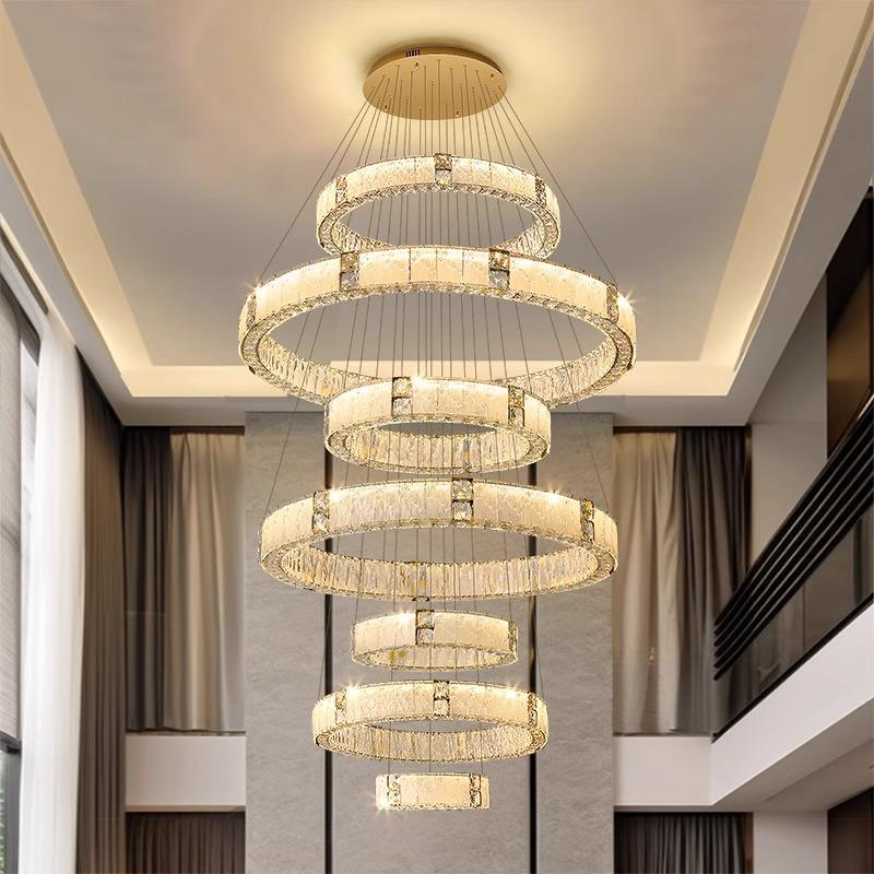 【折扣价】星匠复式楼大吊灯现代简约大气别墅自建房挑高客厅楼中